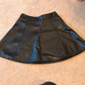 H&M Faux Leather Skirt